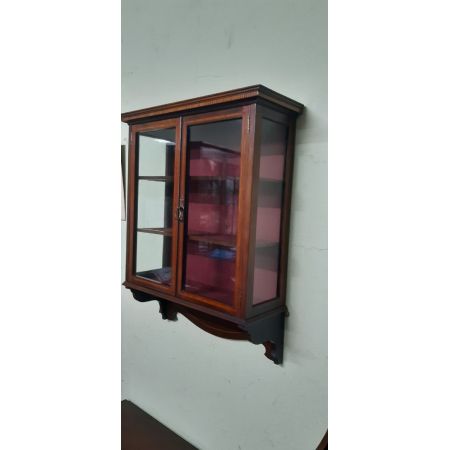 antiker Bücherschrank Massivholz 20. Jahrhundert