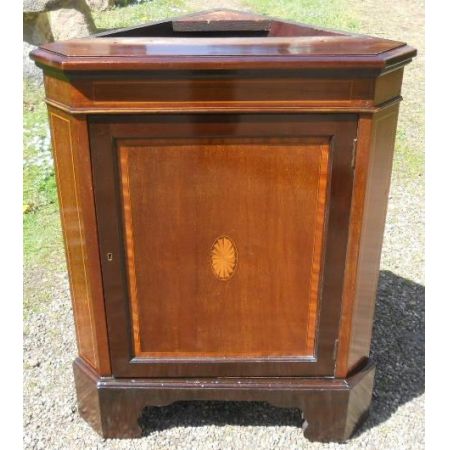 antiker Schrank zweiteilig Mahagoni Massivholz 1900