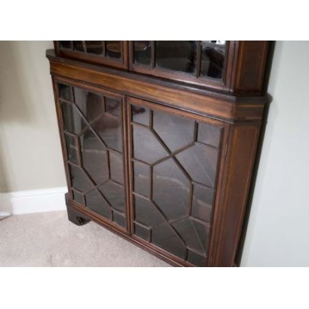 antiker Eckschrank Mahagoni Massivholz edwardianisch