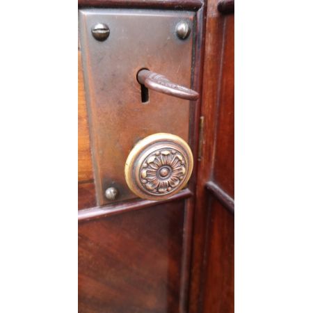 Antiker großer Mahagoni Kleiderschrank / breakfront wardrobe, edwardianisch, ca. 1900