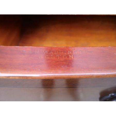 Antiker großer Mahagoni Kleiderschrank / breakfront wardrobe, edwardianisch, ca. 1900