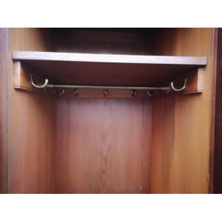 Antiker großer Mahagoni Kleiderschrank / breakfront wardrobe, edwardianisch, ca. 1900