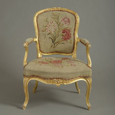 antiker Staz von Sessel 1830 Massivholz englisch