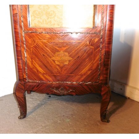 Französische Inlaid Vitrine 