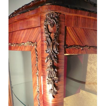 Französische Inlaid Vitrine 