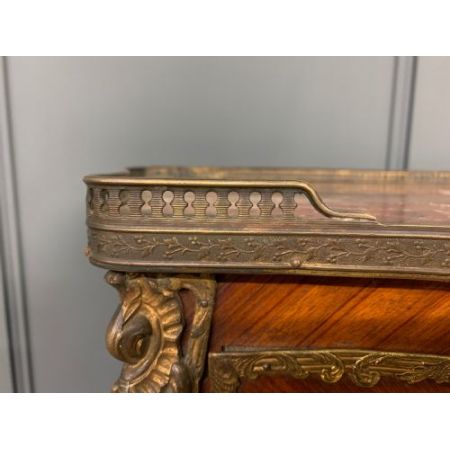 antike Vitrine Eiche Veilchenholz Massivholz 1890