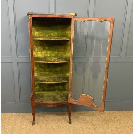 antike Vitrine Eiche Veilchenholz Massivholz 1890