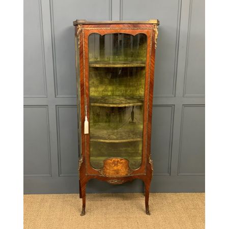 antike Vitrine Eiche Veilchenholz Massivholz 1890