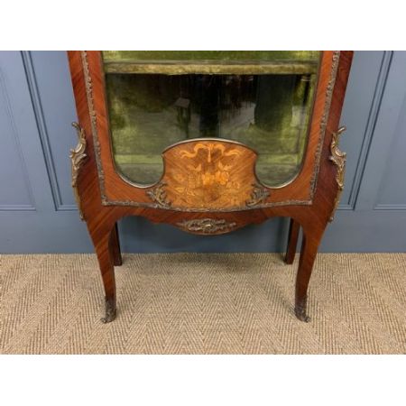 antike Vitrine Eiche Veilchenholz Massivholz 1890