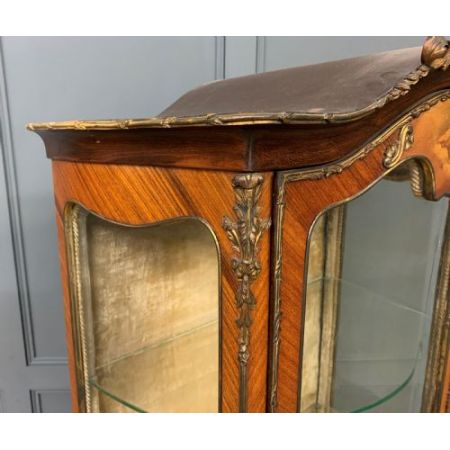 antike Vitrine aus Veilchenholz Massivholz 1890 französisch