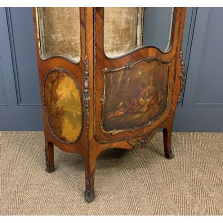 antike Vitrine aus Veilchenholz Massivholz 1890 französisch