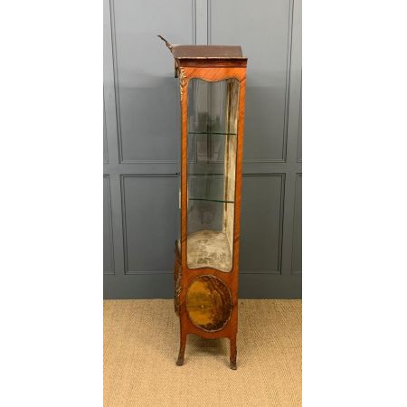 antike Vitrine aus Veilchenholz Massivholz 1890 französisch