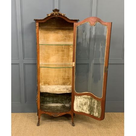 antike Vitrine aus Veilchenholz Massivholz 1890 französisch