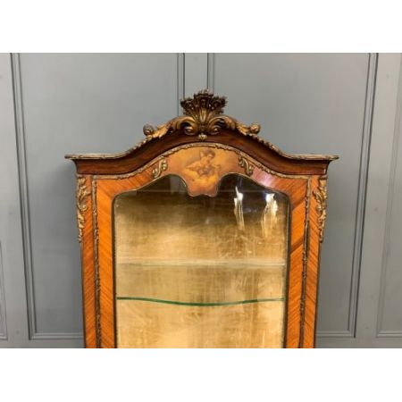 antike Vitrine aus Veilchenholz Massivholz 1890 französisch