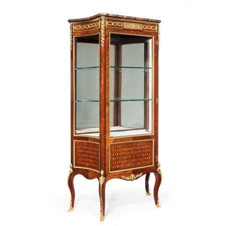 antike Vitrine Veilchenholz Massivholz 19. Jahrhundert