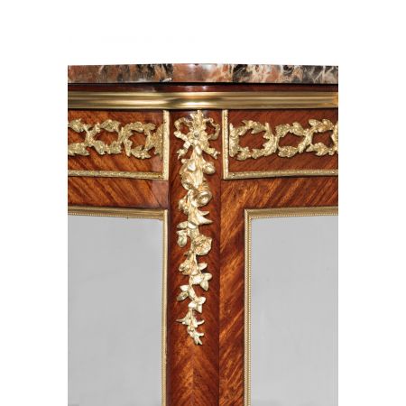 antike Vitrine Veilchenholz Massivholz 19. Jahrhundert