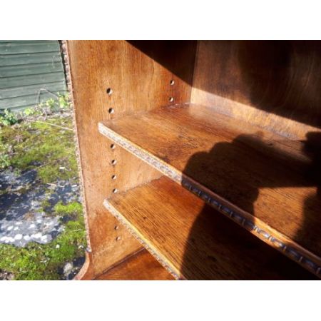  antikes Paar Bücherschränke Eiche Massivholz 1910