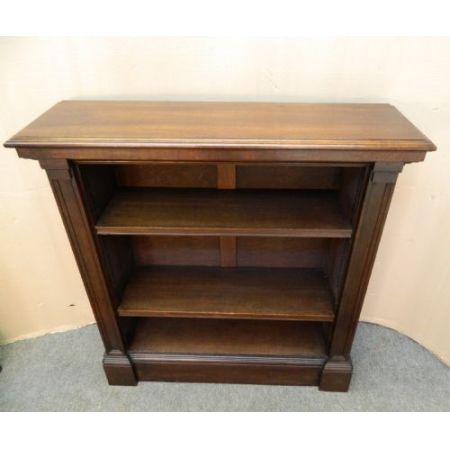 Viktorianisches Paar Eichen Bücherregale Massivholz antik ca 1890