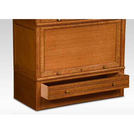 Paar Eichen Bücherschränke Massivholz antik ca 1910