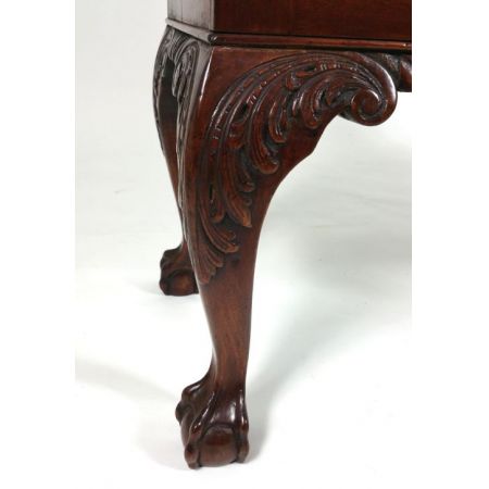 antikes Paar Chippendale-Revival-Bücherschränke Mahagoni Massivholz 1890