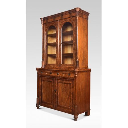 antikes Paar Bücherschränke Mahagoni Massivholz 19. Jahrhundert 