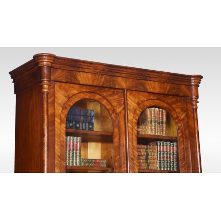 antikes Paar Bücherschränke Mahagoni Massivholz 19. Jahrhundert 