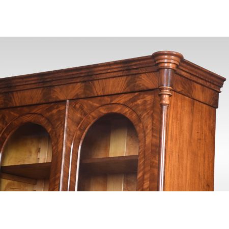 antikes Paar Bücherschränke Mahagoni Massivholz 19. Jahrhundert 