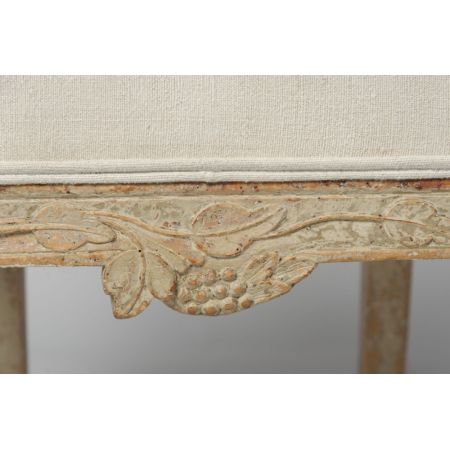 antiker Satz schwedische Lindome-Stühle Massivholz 1790