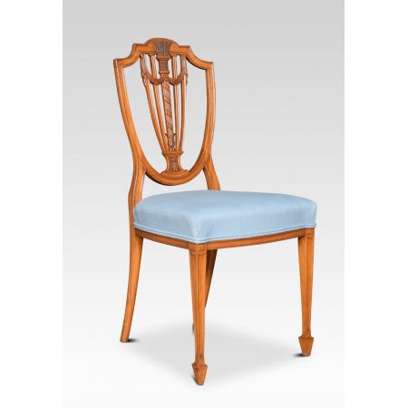 Georgianisches Set Satinholz Sessel Massivholz antik ca 1910