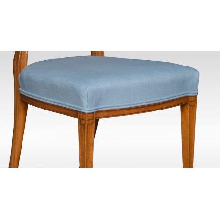 Georgianisches Set Satinholz Sessel Massivholz antik ca 1910