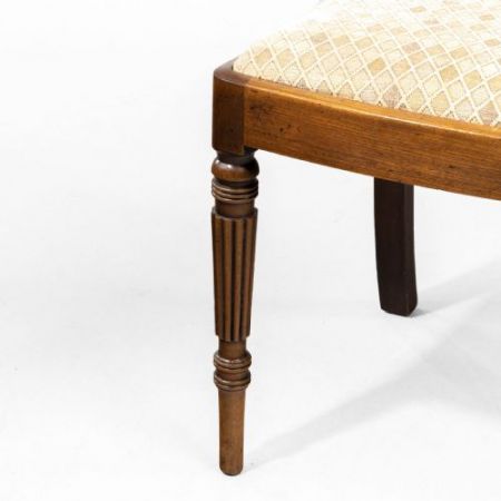 Regency Set vier Massivholz Stühle antik ca 1820