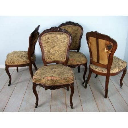 Set Palisander Stühle Massivholz antik ca 1840