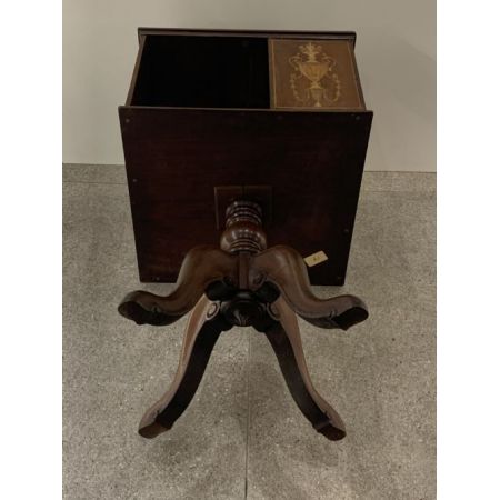 antiker, drehbarer Bücherschrank Mahagoni Massivholz viktorianisch