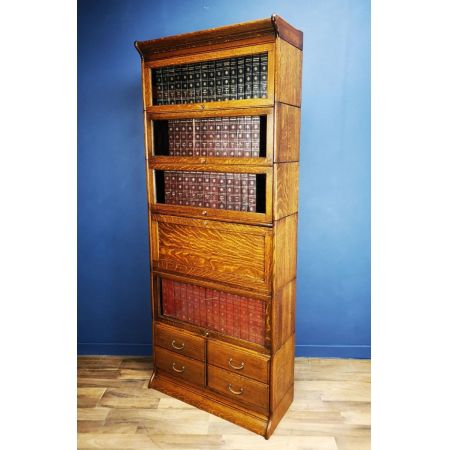 Antiker Eichen Bücherschrank im Globe Wernicke Stil