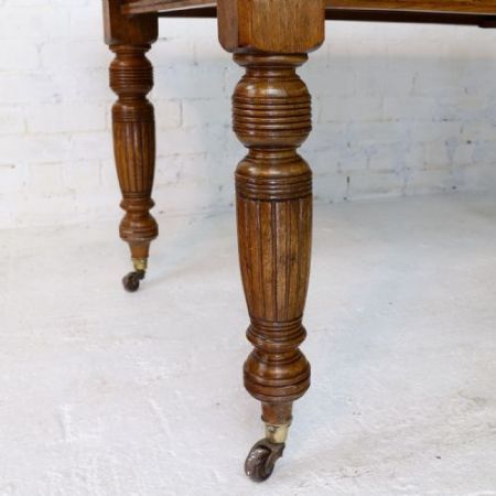 Esstisch für bis zu acht 8 Personen antik Eiche spätviktorianisch Massivholztisch