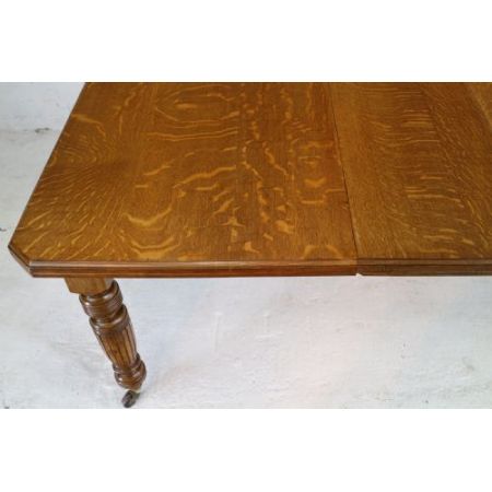 Esstisch für bis zu acht 8 Personen antik Eiche spätviktorianisch Massivholztisch