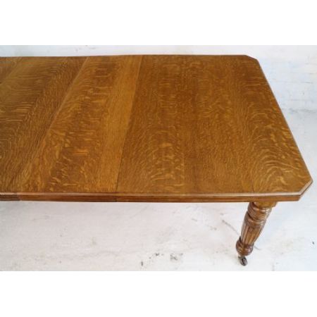 Esstisch für bis zu acht 8 Personen antik Eiche spätviktorianisch Massivholztisch