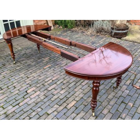 Ausziehbarer viktorianischer Mahagoni-Esstisch für 3-10 Personen
