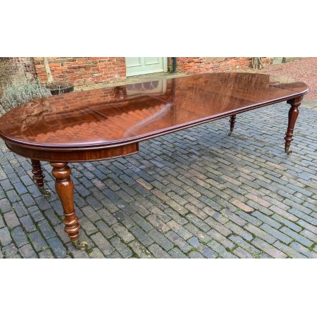 Ausziehbarer viktorianischer Mahagoni-Esstisch für 3-10 Personen