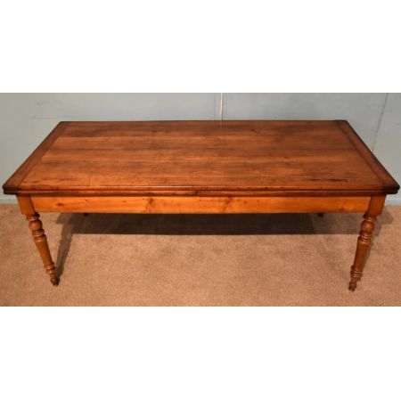 Ausziehbarer, französischer Esstisch aus Kirschholz