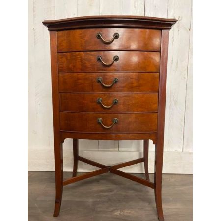 antiker, edwardianischer Musikschrank Mahagoni Massivholz Schubladenfronten abklappbar