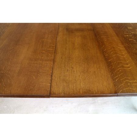 Ausziehbarer viktorianischer Esstisch aus Eiche 