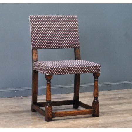 antikes Set aus sechs 6 geschnitzten Eichenküchenstühlen