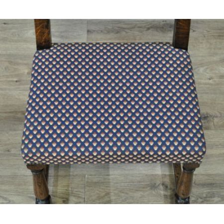 antikes Set aus sechs 6 geschnitzten Eichenküchenstühlen