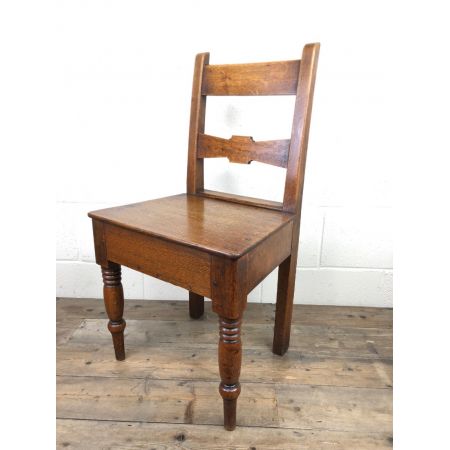 Set aus sechs antiken Barhockerstühlen aus walisischer Eiche 