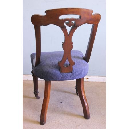 Set aus sechs antiken, viktorianischen Mahagoni Esszimmerstühlen