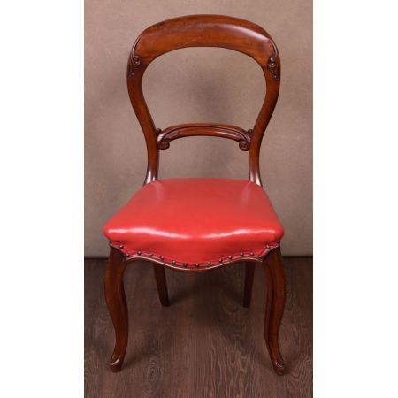 Hochwertiges viktorianisches Set mit sechs Esszimmerstühlen aus Mahagoni