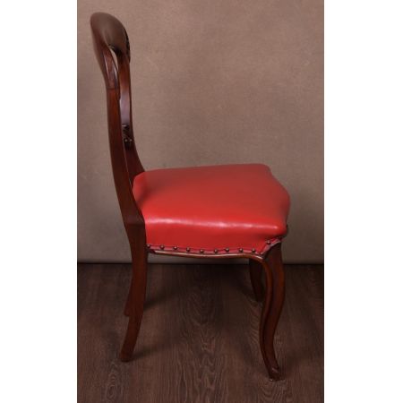 Hochwertiges viktorianisches Set mit sechs Esszimmerstühlen aus Mahagoni