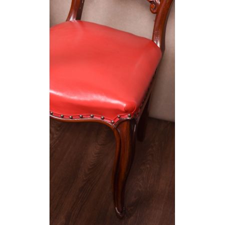 Hochwertiges viktorianisches Set mit sechs Esszimmerstühlen aus Mahagoni