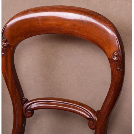 Hochwertiges viktorianisches Set mit sechs Esszimmerstühlen aus Mahagoni